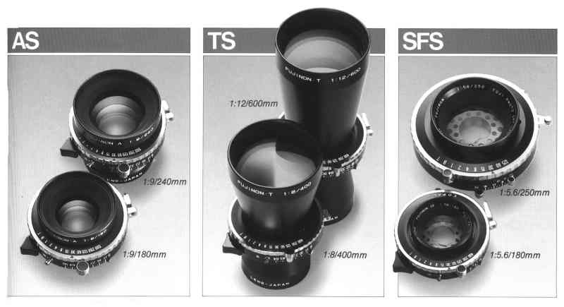 FUJINON LARGE FORMAT LENSES SORTED BY SERIES
