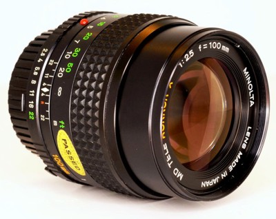 MINOLTA 100mm f2.0 & 2.5 LENSES MINOLTA 100mm f2.0 & 2.5 LENSES
